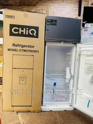 Chiq 270l Double Door Fridge With Water Dispenser