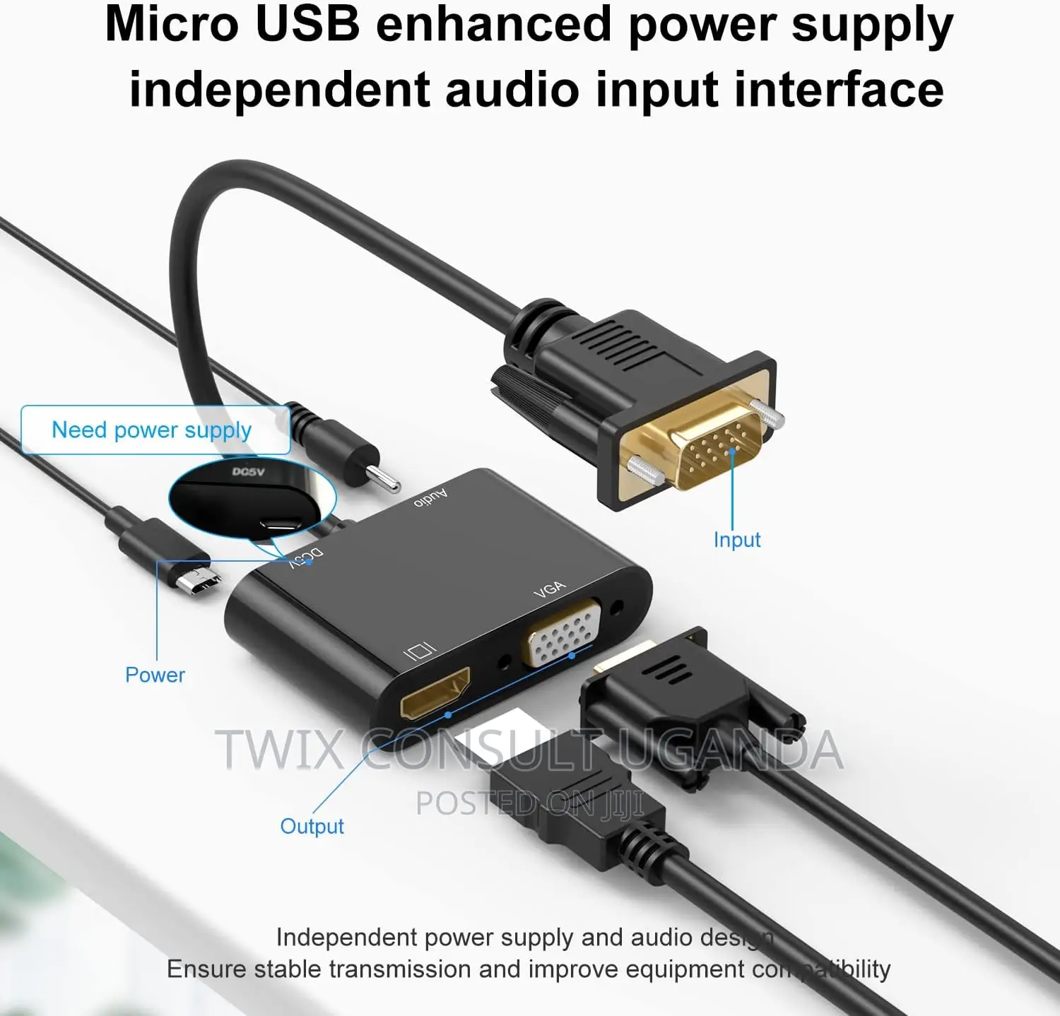 VGA to HDMI VGA Adapter