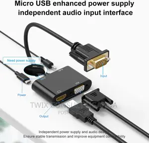 VGA to HDMI VGA Adapter