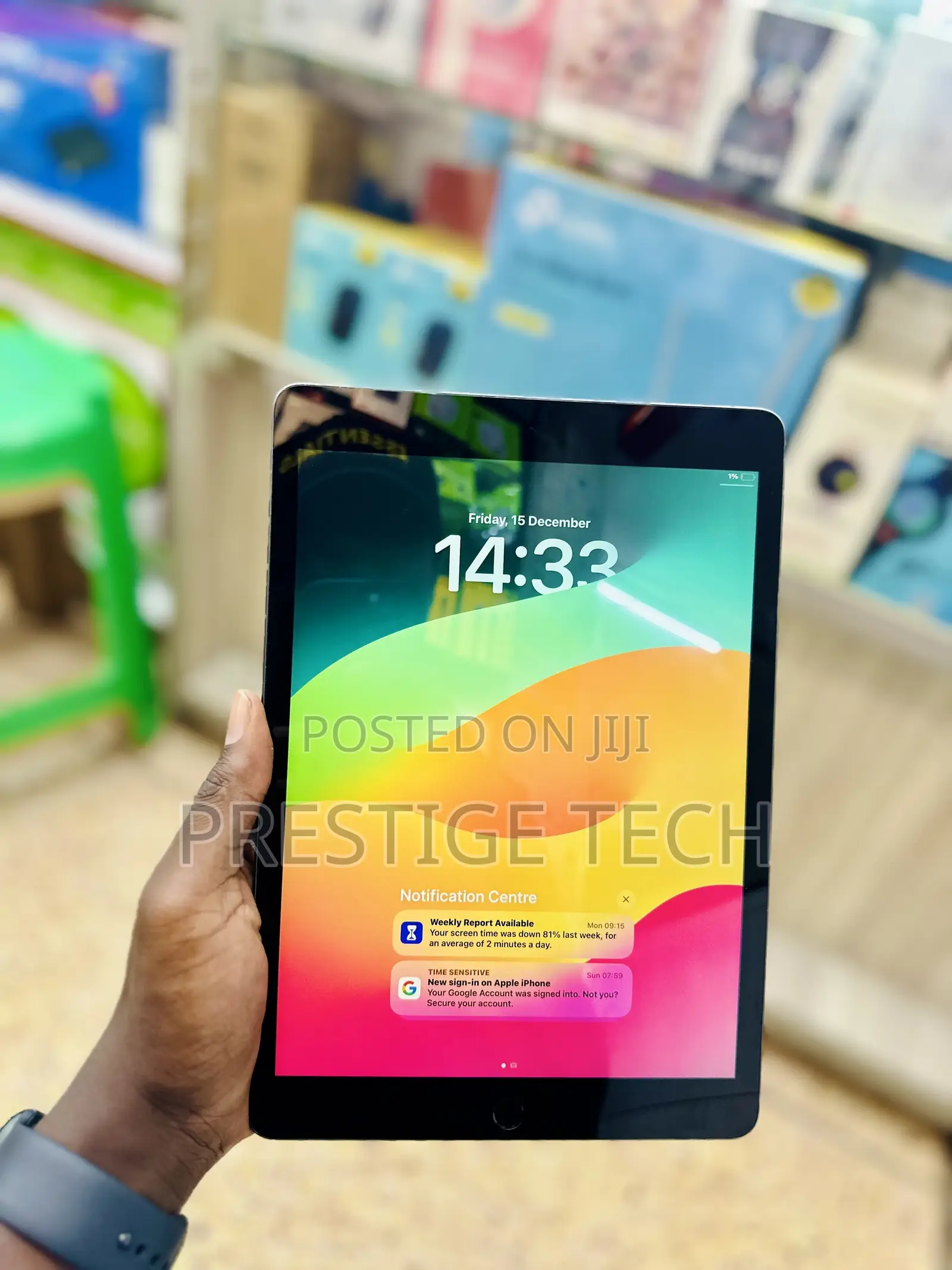 New Apple iPad 10.2 (2021) 64 GB Black
