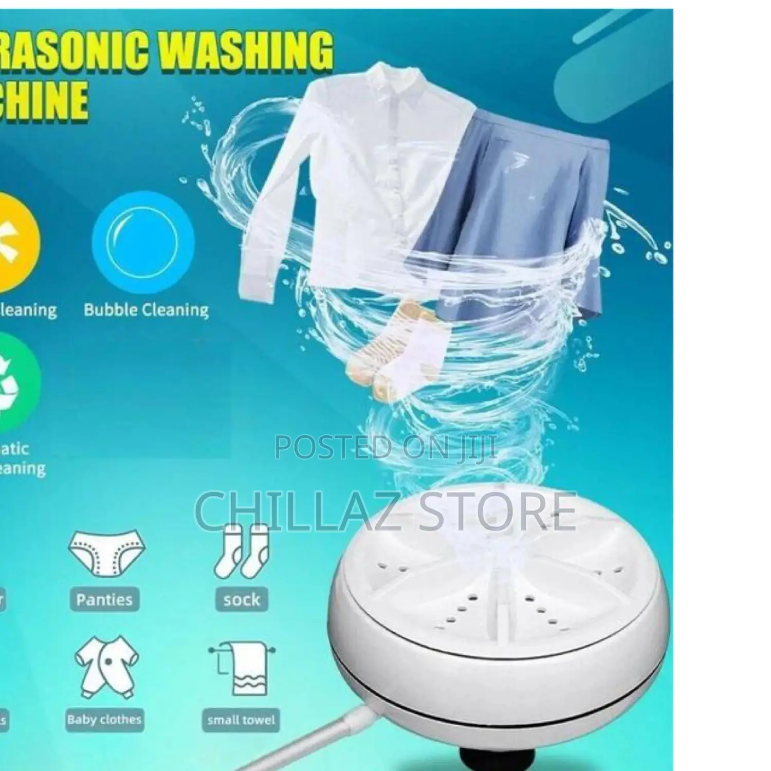 Mini USB Ultrasonic Washing Machine.