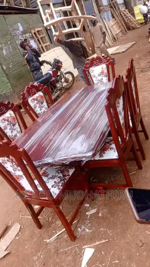 6seater Dinning Tables Mahogany Readily Available