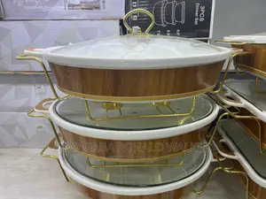 3pcs Set of Classic Ceramic Dish Warmers