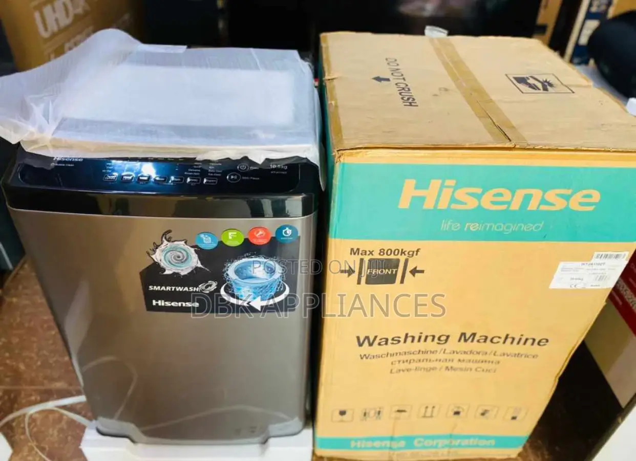 Hisense 11kgs Top Loader Washing Machine 2yr Warranty