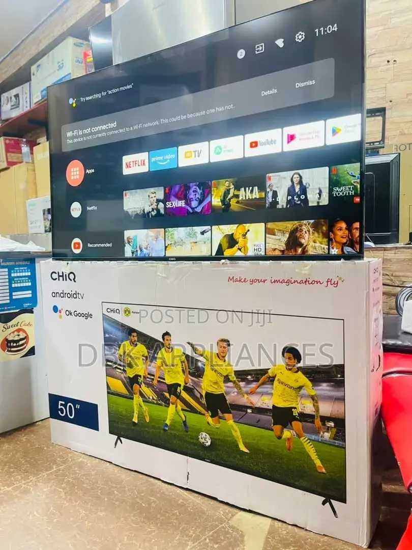 Chiq 50inch Smart Uhd Android TVS With Warranty