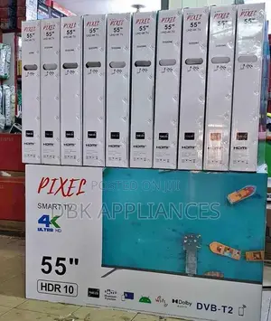 Pixel 55inch Uhd Smart HDR TVS Beyi Powa