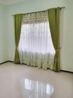 Green Curtains Per Full Complete Set With Net