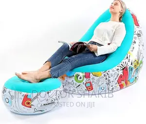 Inflatable Foldable Recliner Single Flocking Sofa Set