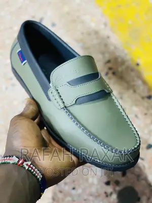 Original Army Green Clarks Moccasins