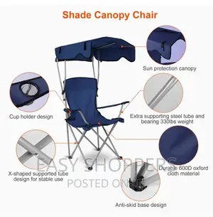 Portable Camping Chair Recliner Beach Outdoor