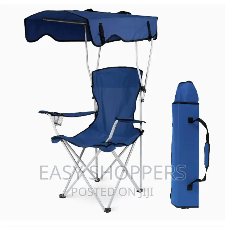 Portable Camping Chair With Canopy Foldable and Easy Carry