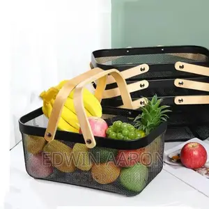 Metal Mesh Storage Organizer Fruit Basket