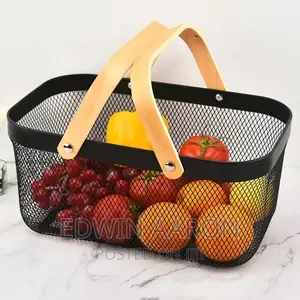 Metal Mesh Storage Organizer Fruit Basket