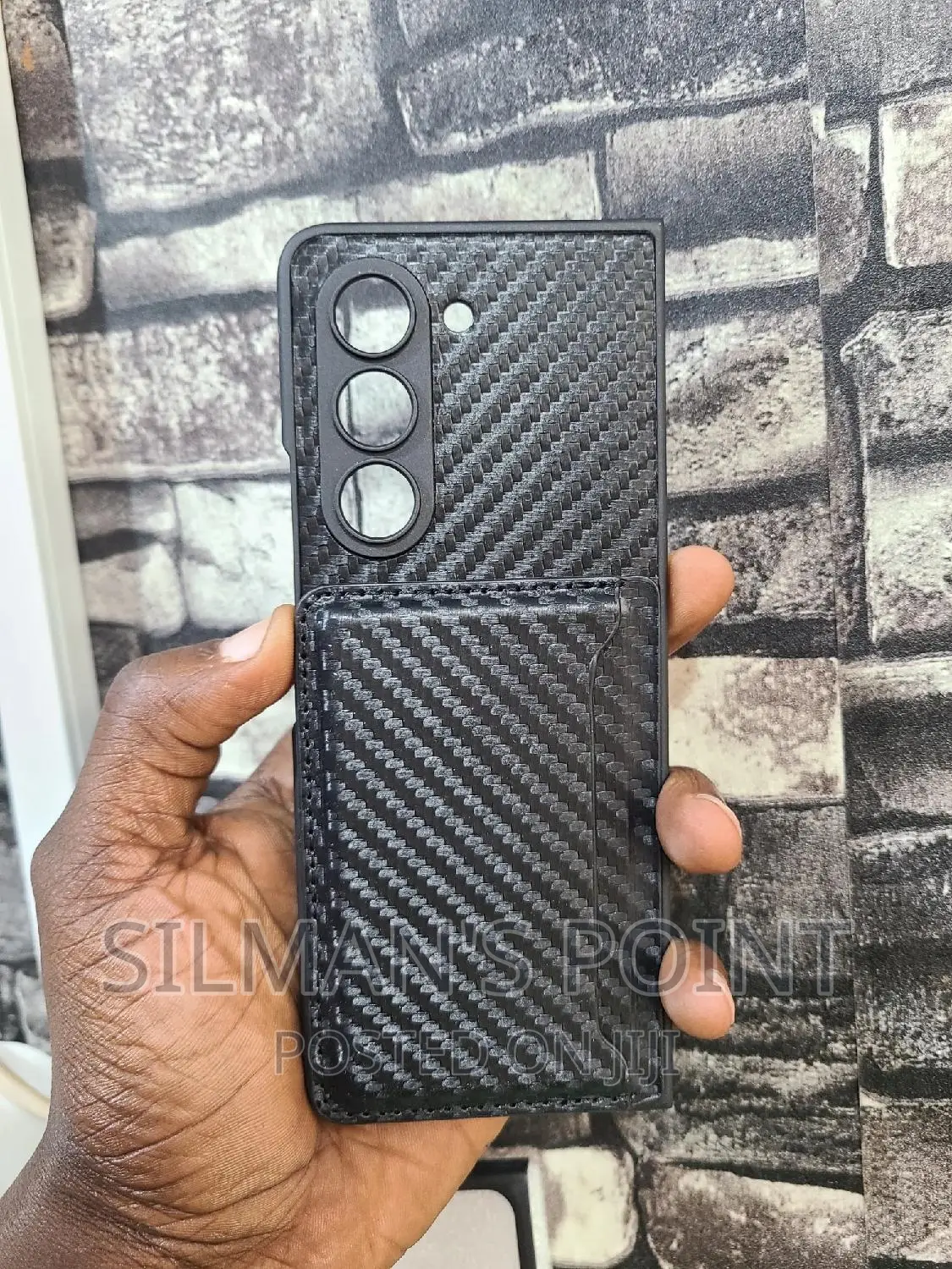 Black Fibre Case for GALAXY Z Fold 5
