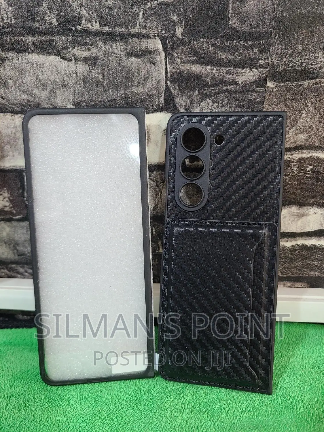 Black Fibre Case for GALAXY Z Fold 5