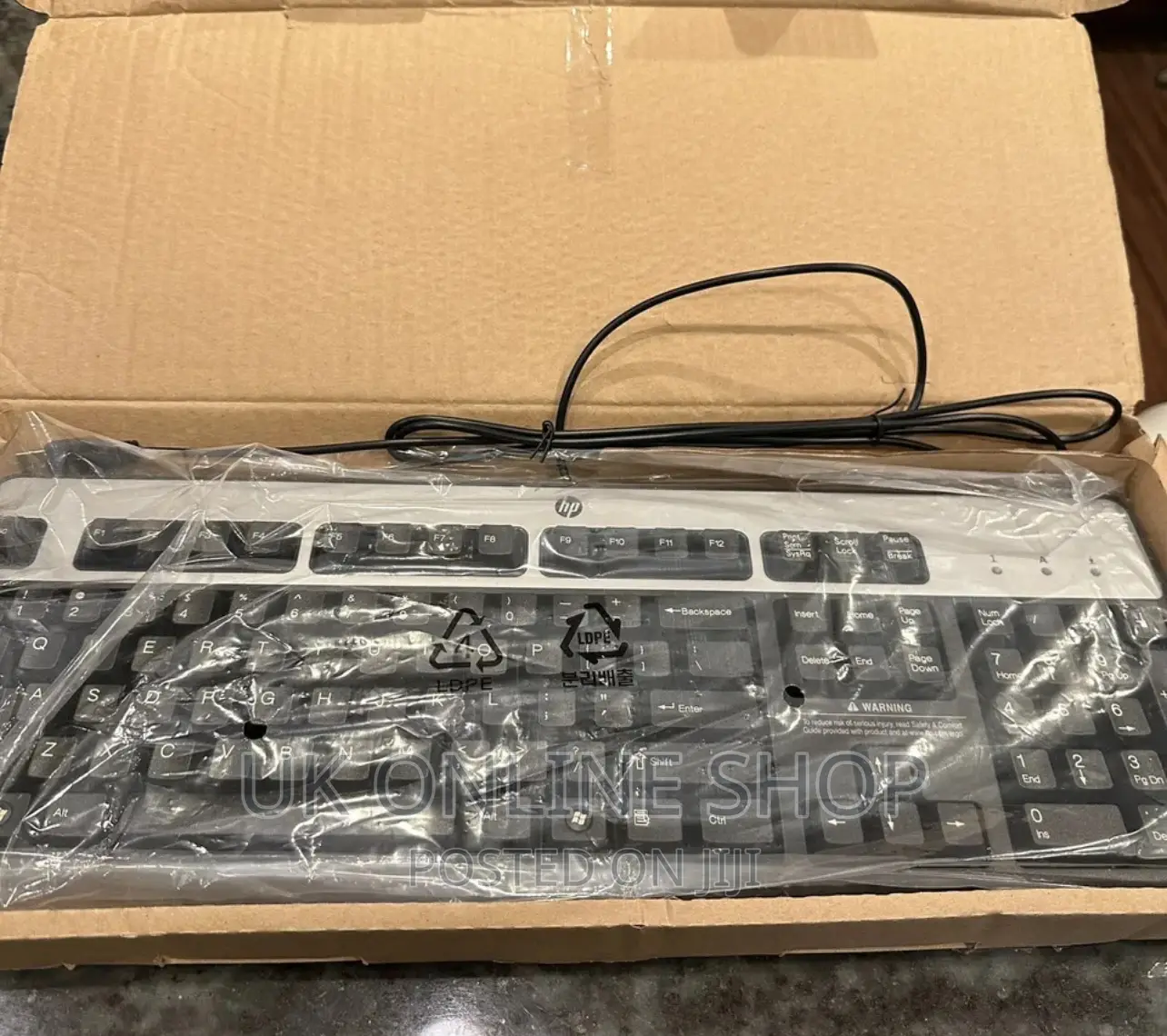 HP Wired USB 104-Key US Keyboard KU