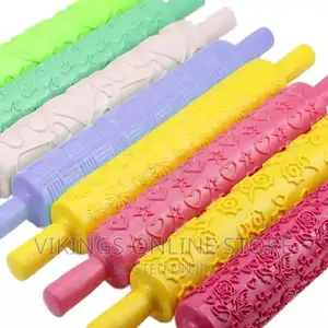 One Embossed Rolling Pin Non Stick