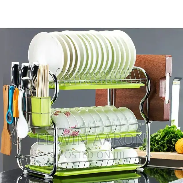 3 Layer Stainless Steel Dish Rack