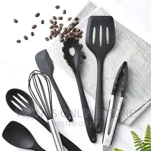 Silicone Kitchen Utensil Set Black