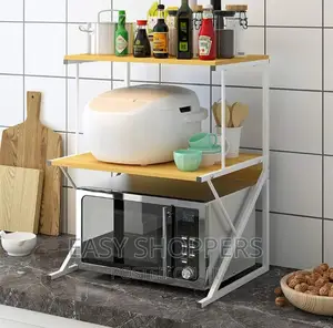 Solid Microwave Oven Shelf Kitchen Rack