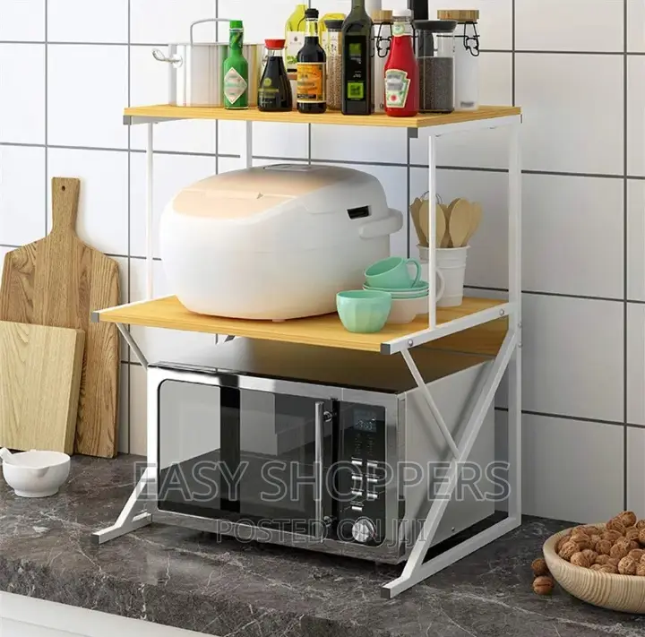 Solid Microwave Oven Shelf Kitchen Rack