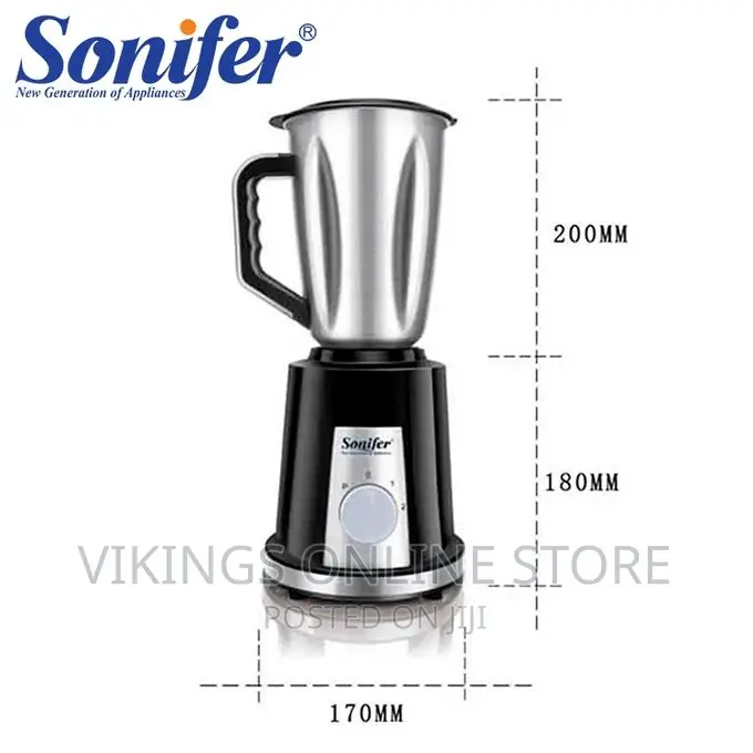 Sonifer 400W Powerful Food Processor 3+ Speed Blender