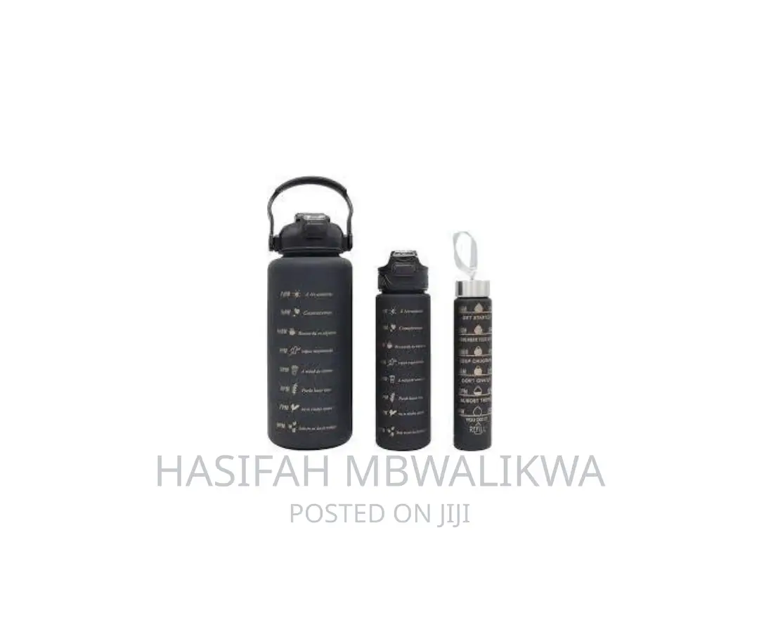 3 in 1 Water Bottle Set With Stickers