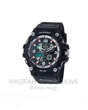 Pasnew Water Proof Men's Digital and Analog Watch