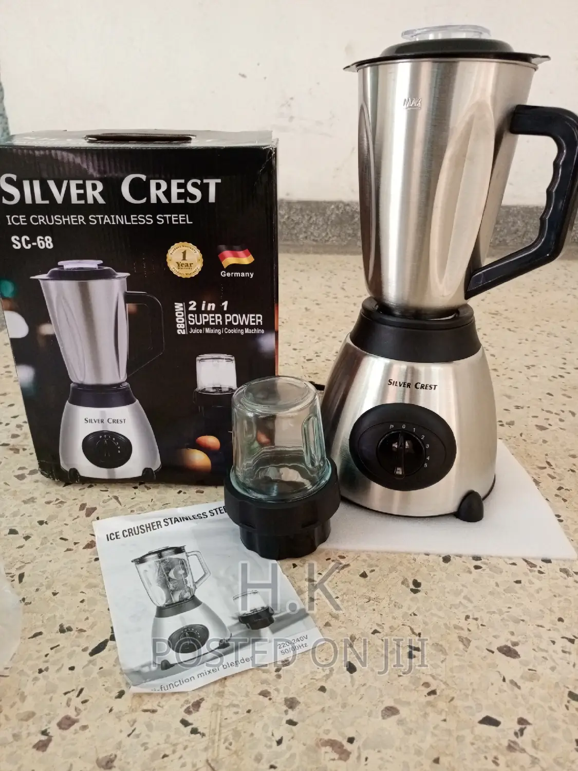 Silver Crest 2in1 Ice Crusher Blender