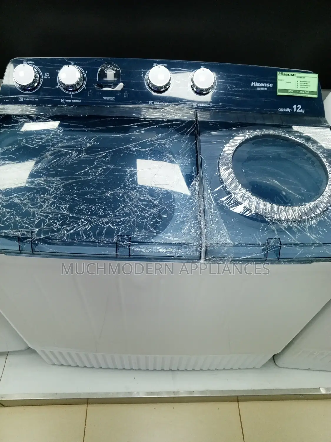 Hisense 12KG Twin Tub Washing Machine