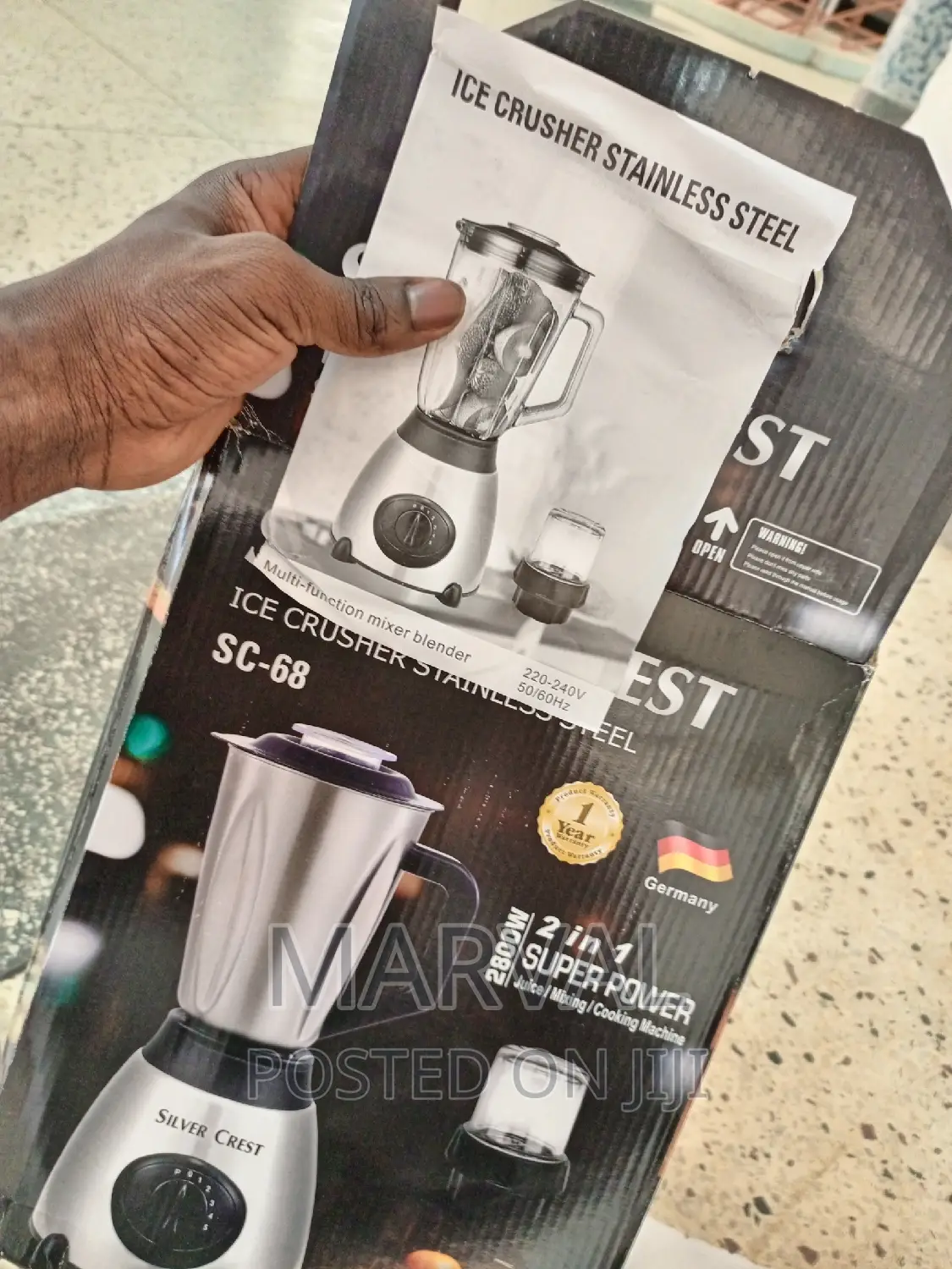 Silver Crest Ice Crusher Blender