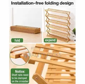 Portable Wooden Shoe Rack