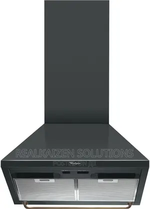 WHIRLPOOL Wallmounted Kitchen Black Cooker Chimney Hood 60cm