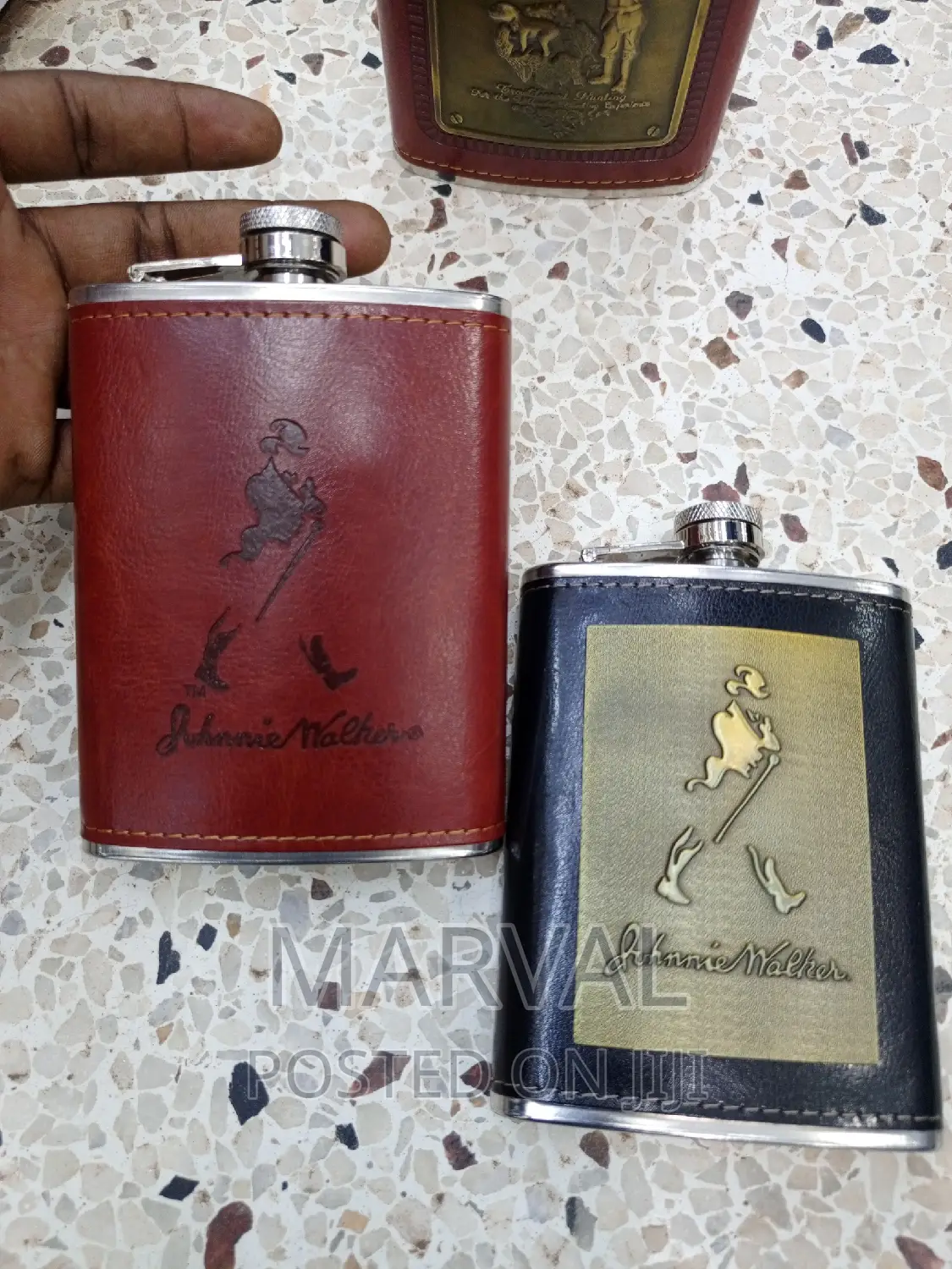 8oz John Walker Hip Flask