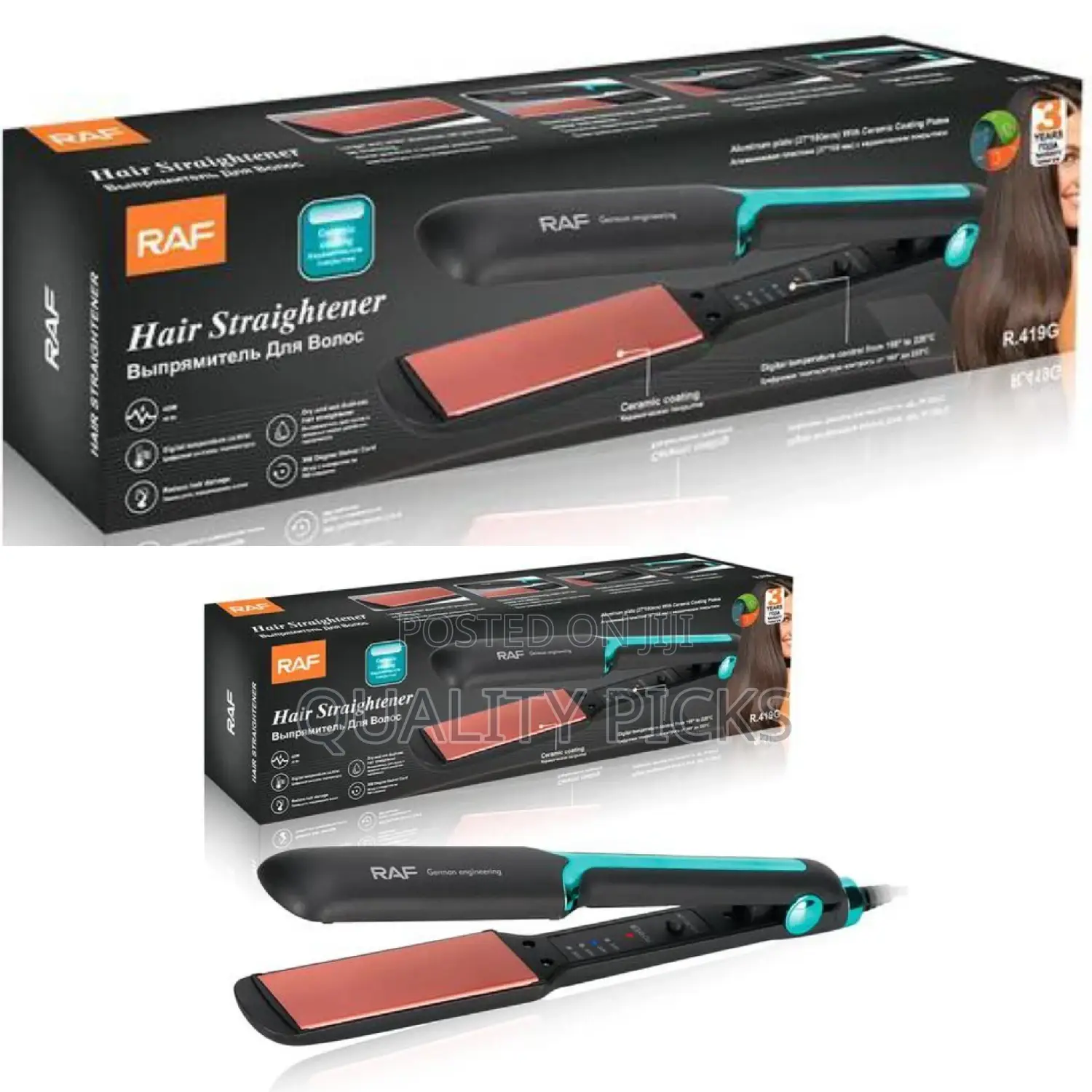 Electric Raf Hair Straightener