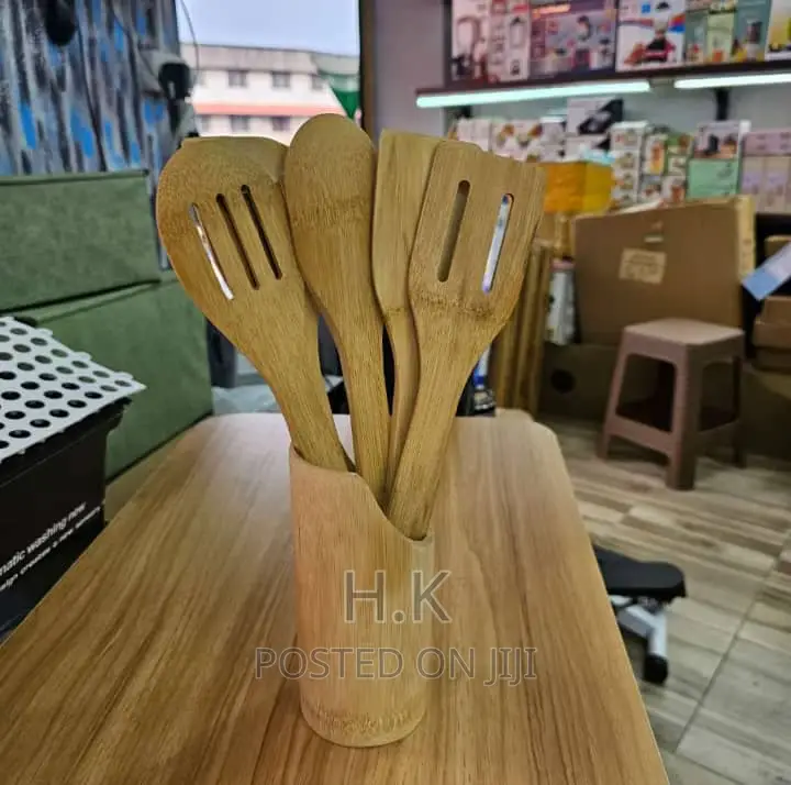 5pcs Wooden Cooking Spoons