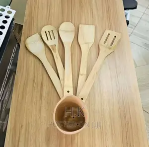 5pcs Wooden Cooking Spoons