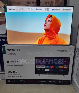 Toshiba 50inch Vidaa Uhd Smart TVS Available
