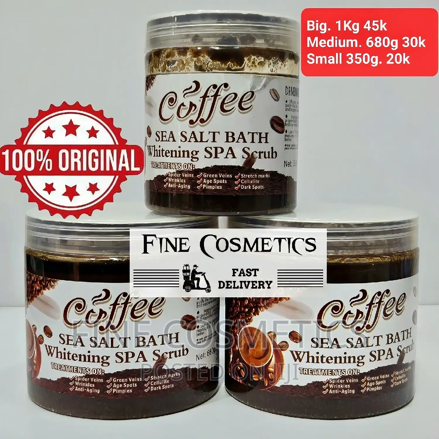 ORIGINAL Coffee Scrub Whitening Sea Salt SPA Bathing Scrub