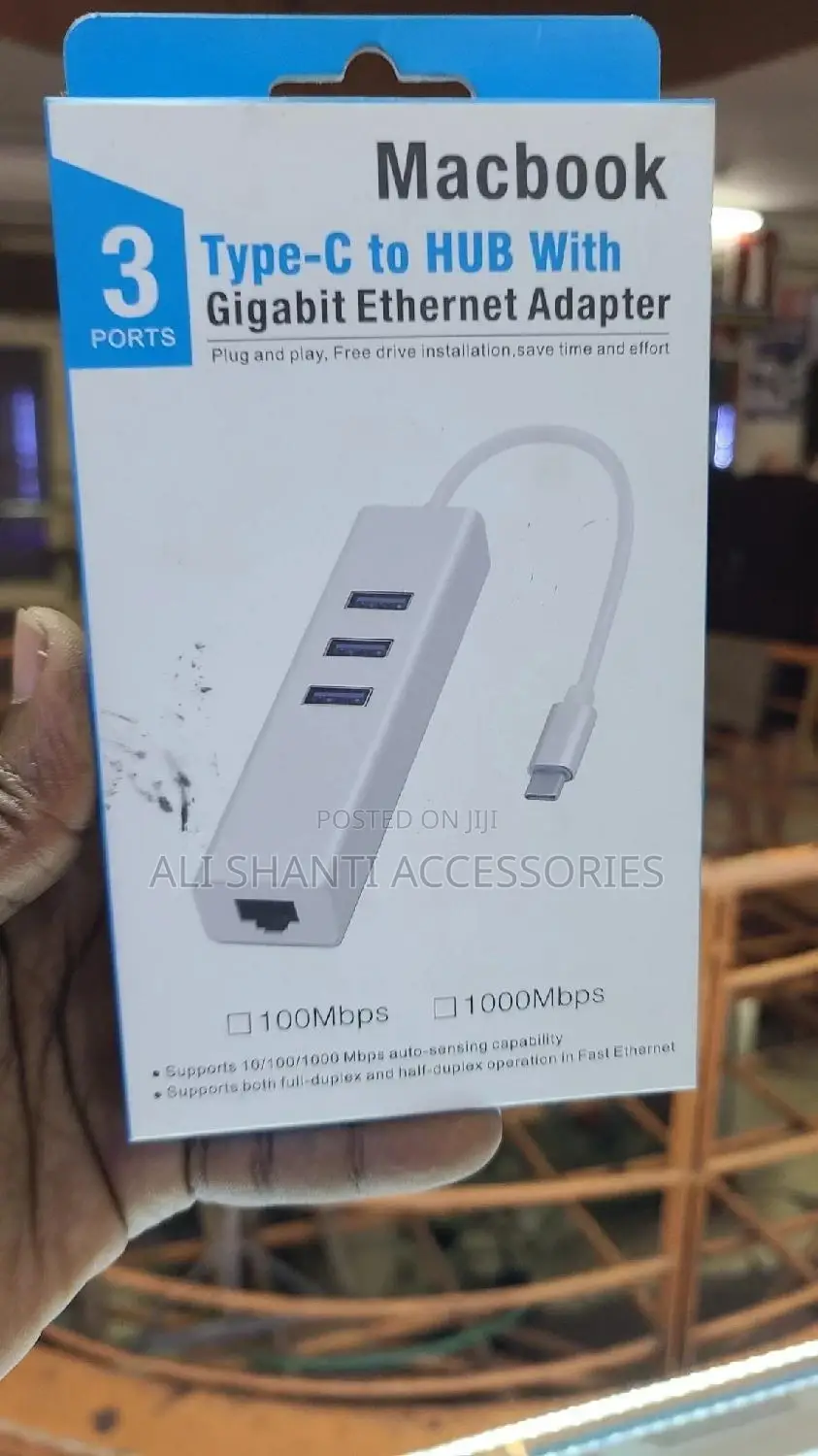 Type-C to HUB With Gigabit Ethernet Adapter