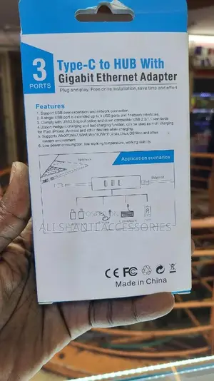 Type-C to HUB With Gigabit Ethernet Adapter