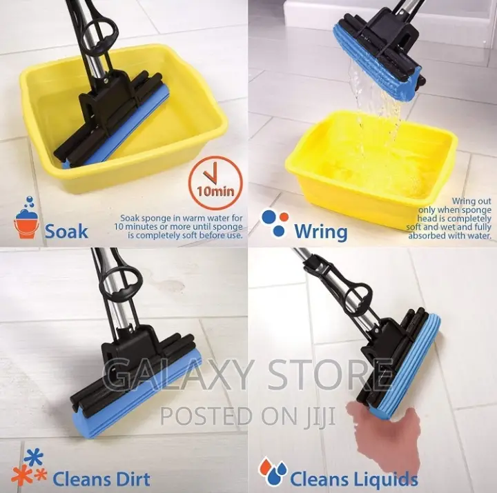 Self Squeeze Mop With Super Absorbent Sponge Head