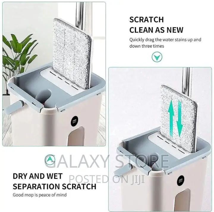 Easy Self Clean Squeeze Mopper With Bucket