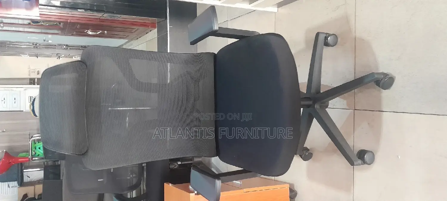 An Executive Office Chair With Headrest