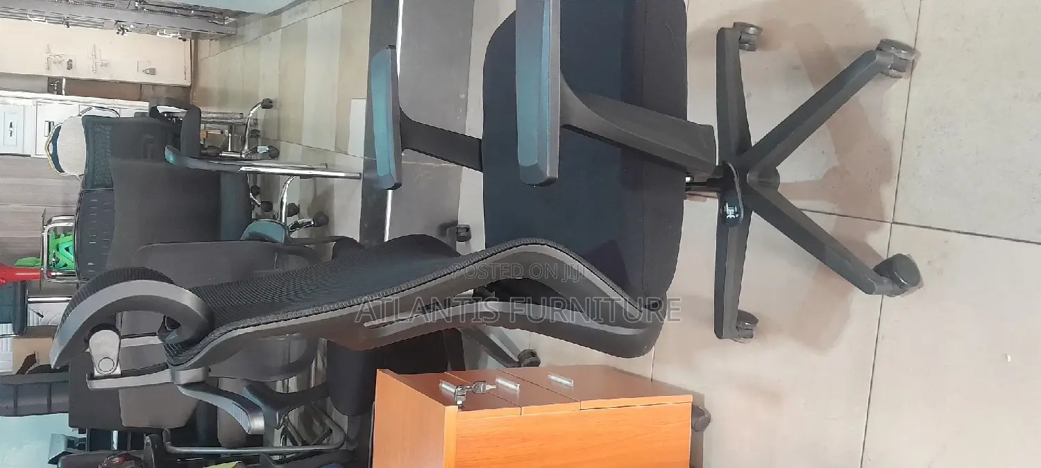An Executive Office Chair With Headrest