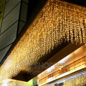 Curtain String Lights for Ceremony Balcony Roof Decoration