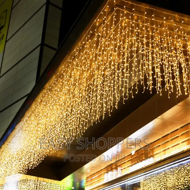 Curtain String Lights for Ceremony Balcony Roof Decoration