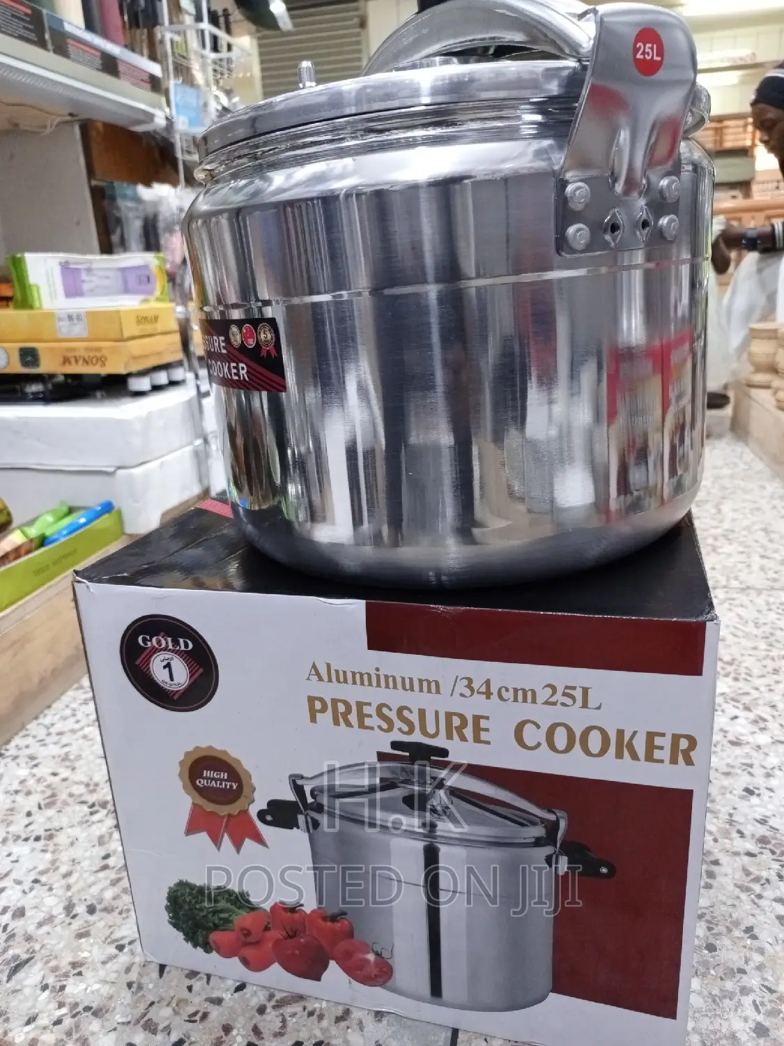 25l/34cm Aluminum Pressure Cooker