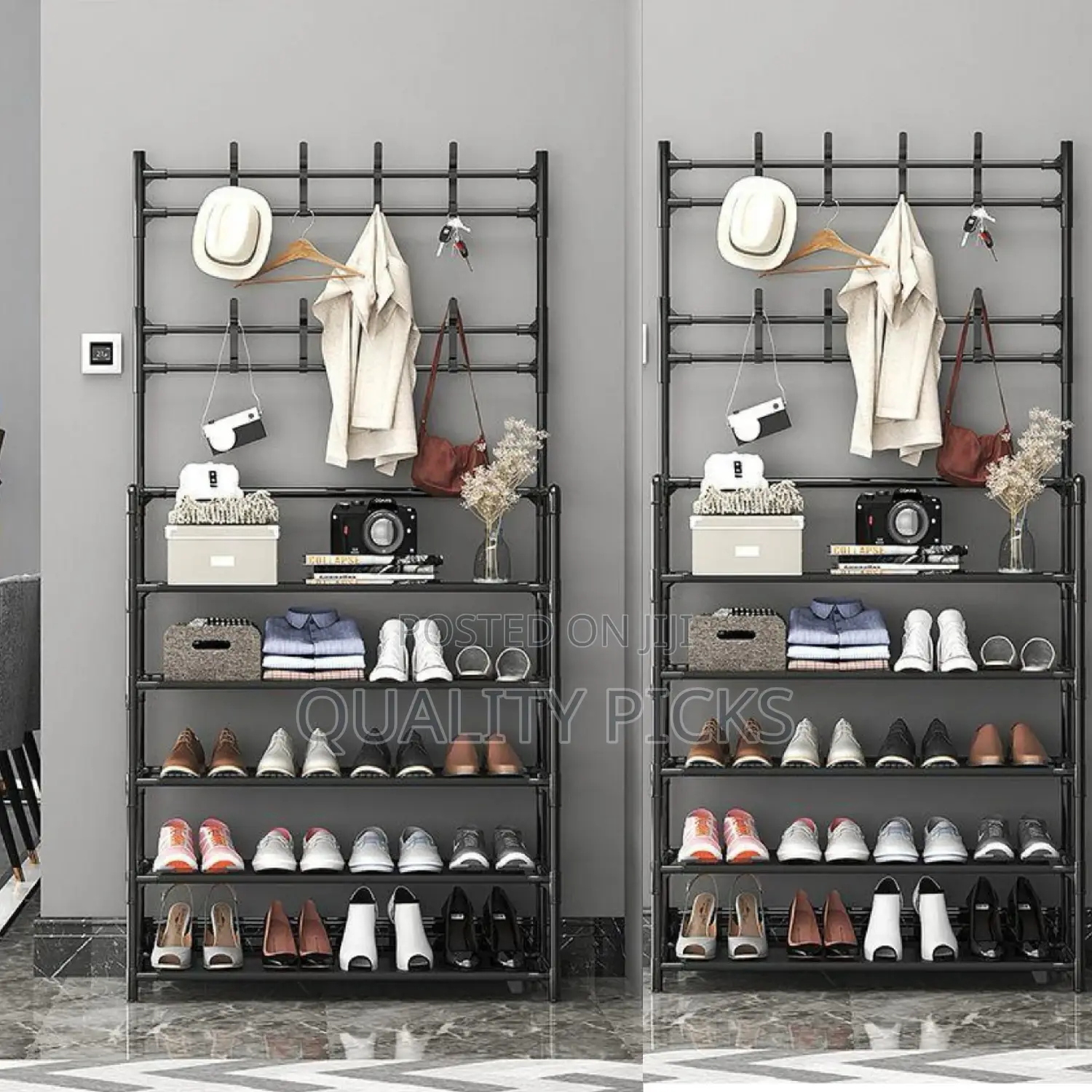 Hat and Shoe Rack Organizer Holder