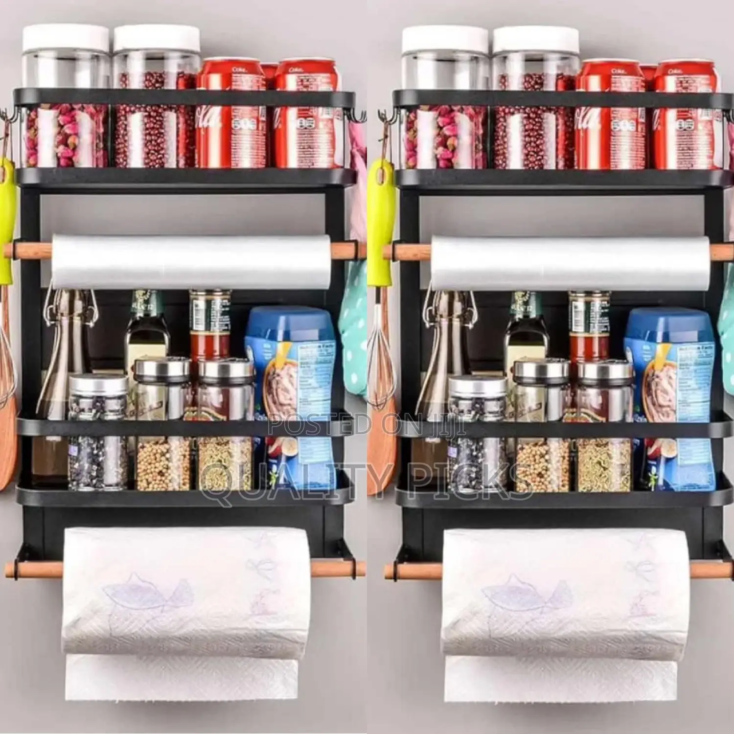 Side Fridge Storage Rack